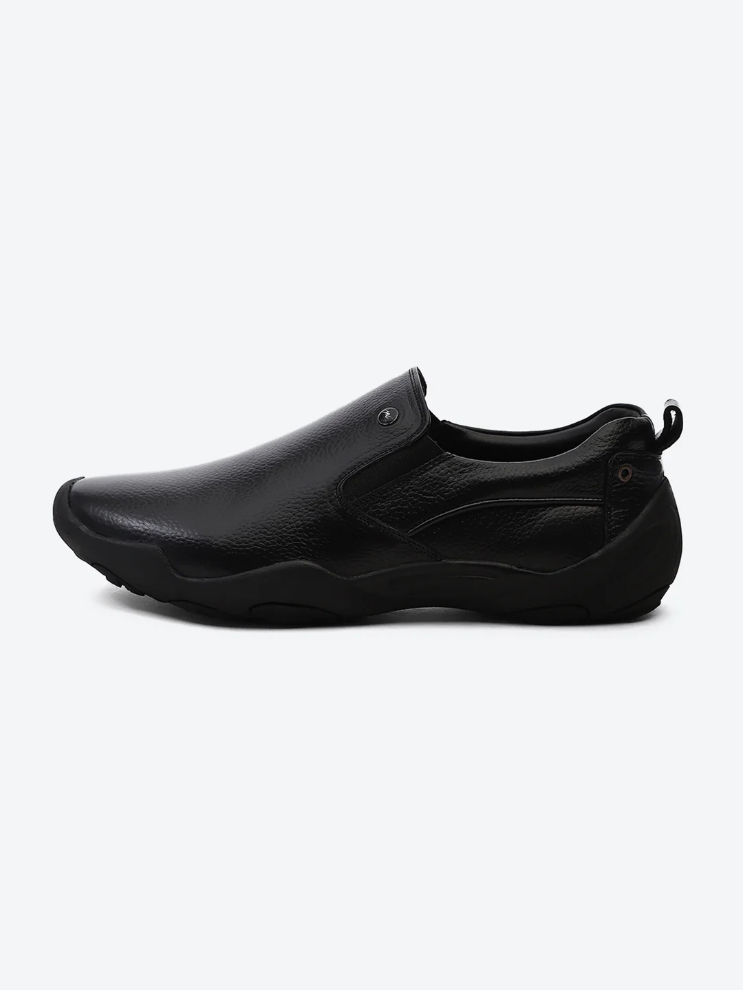 Men Black Slip on Genuine Leather Shoes - Image 4