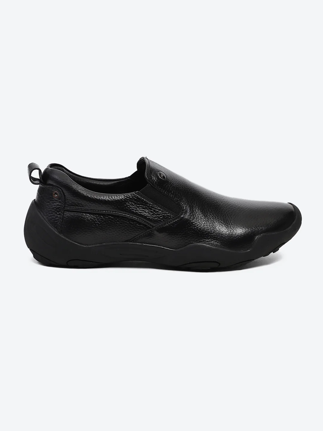 Men Black Slip on Genuine Leather Shoes - Image 5