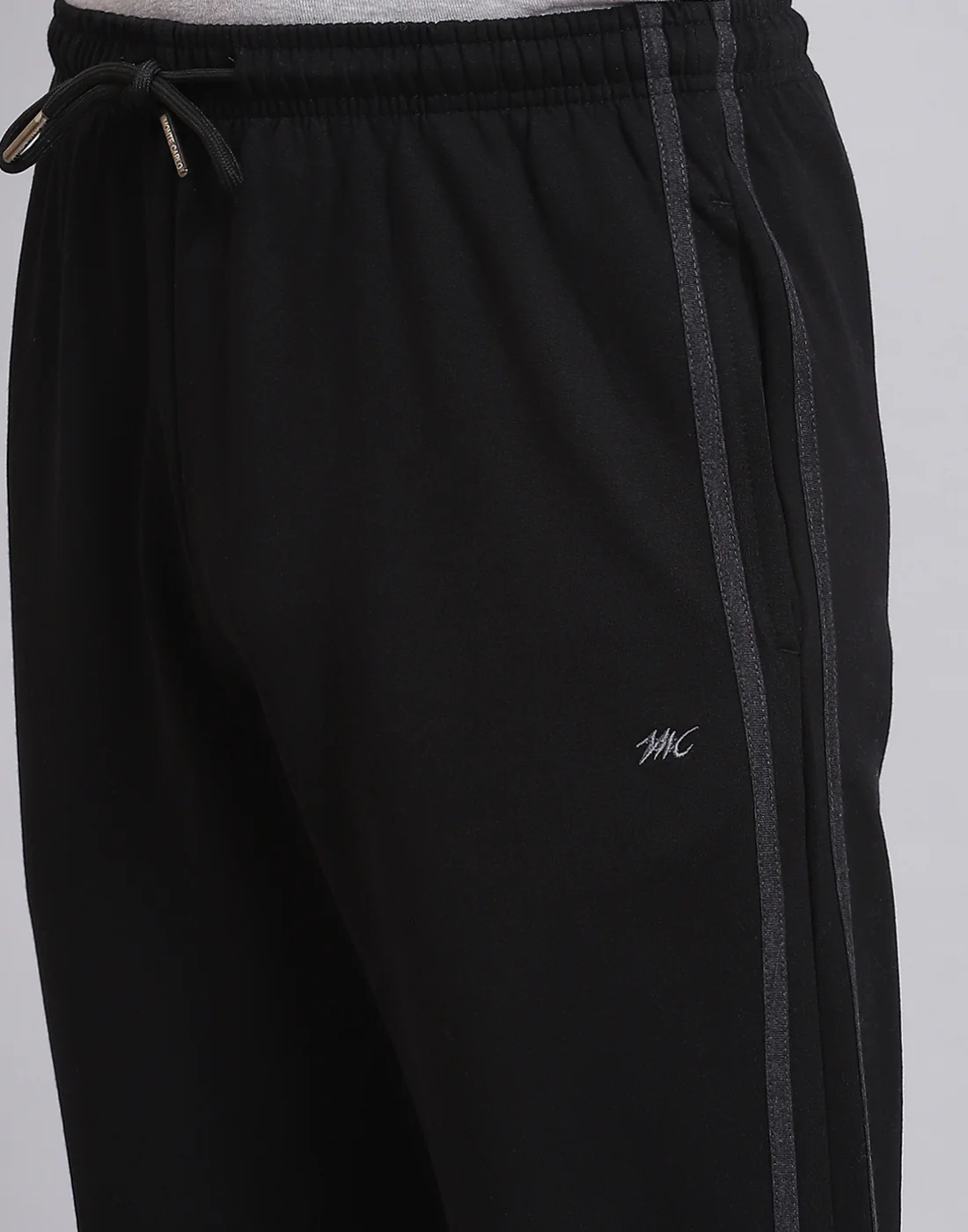 Men Black Solid Regular Fit Winter Lower - Image 7