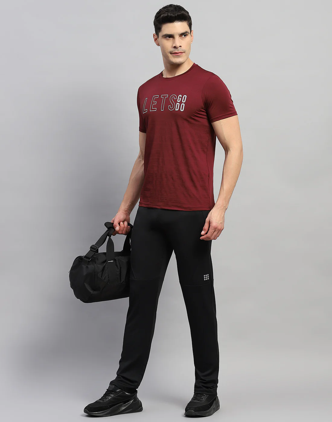 Rock.it Men Black Solid Regular Fit Lower - Image 2