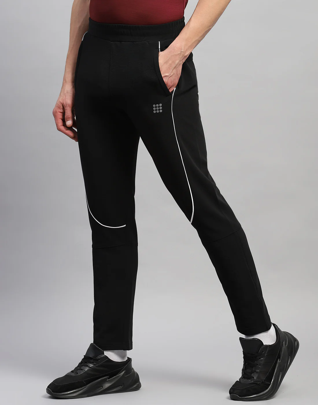 Rock.it Men Black Solid Regular Fit Lower - Image 3