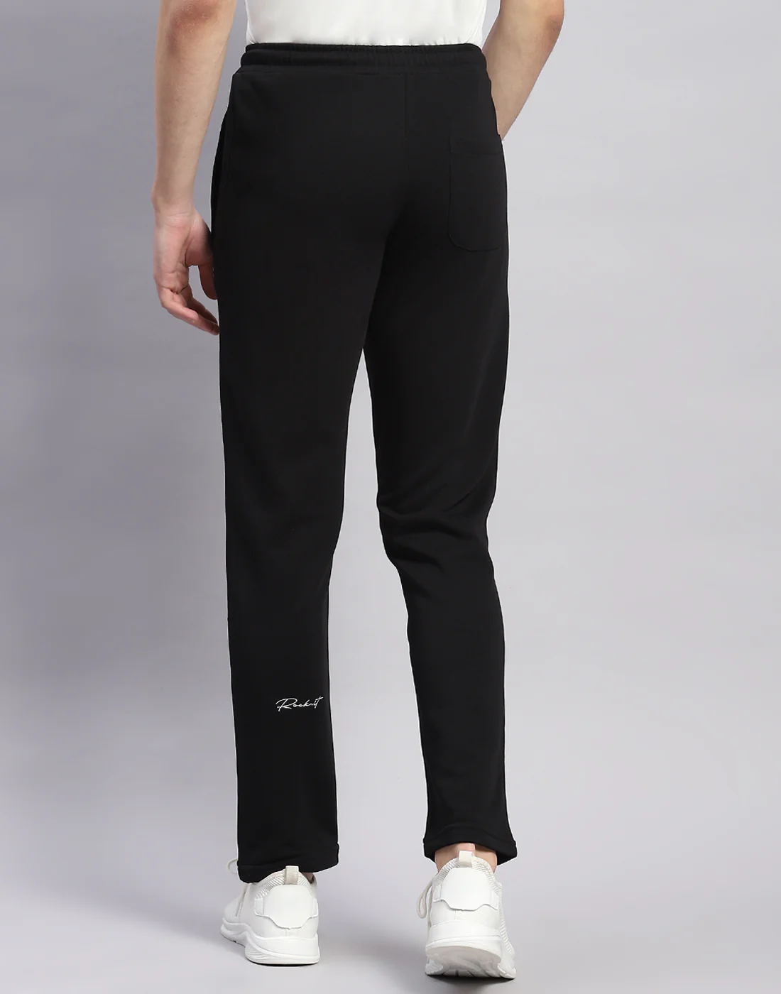 Rock.it Men Black Solid Regular Fit Lower - Image 5