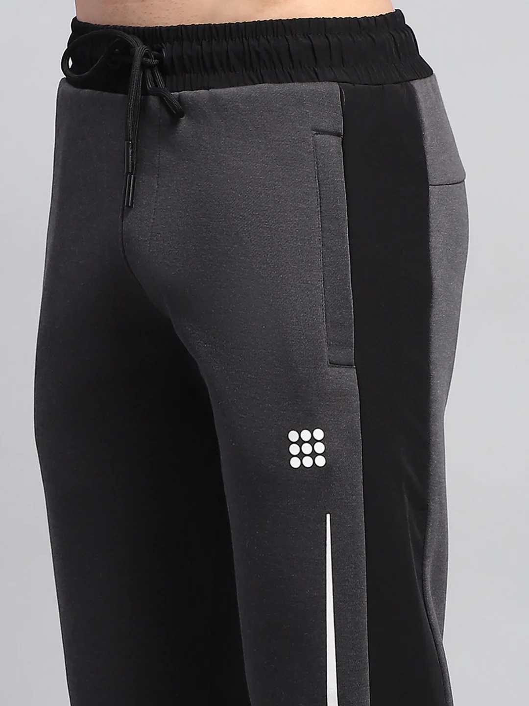 Rock.it Men Black Solid Regular Fit Lower - Image 6