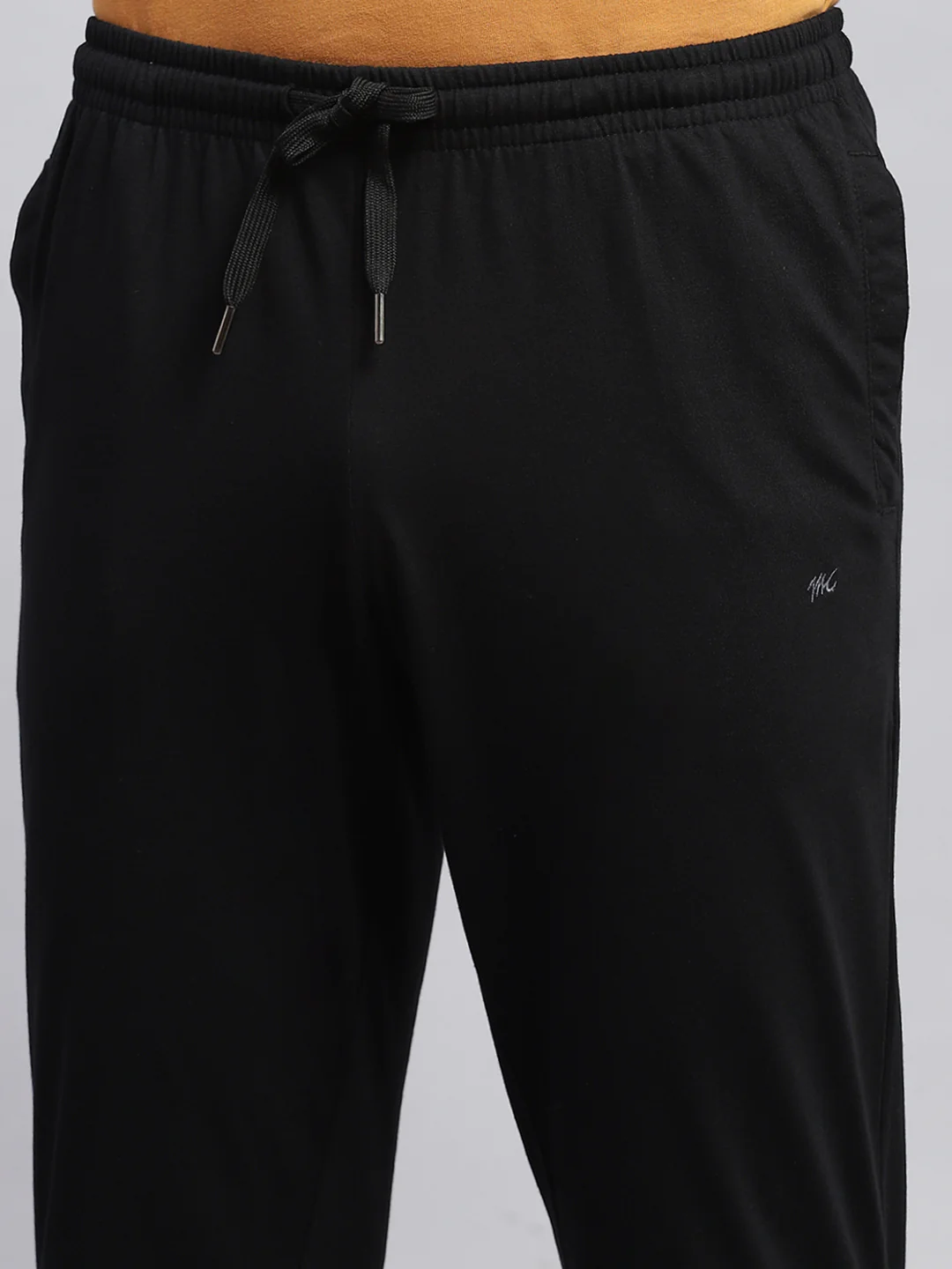 Men Black Solid Regular Fit Lower - Image 6