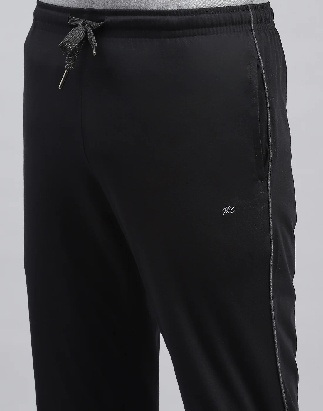 Men Black Solid Regular Fit Lower - Image 6