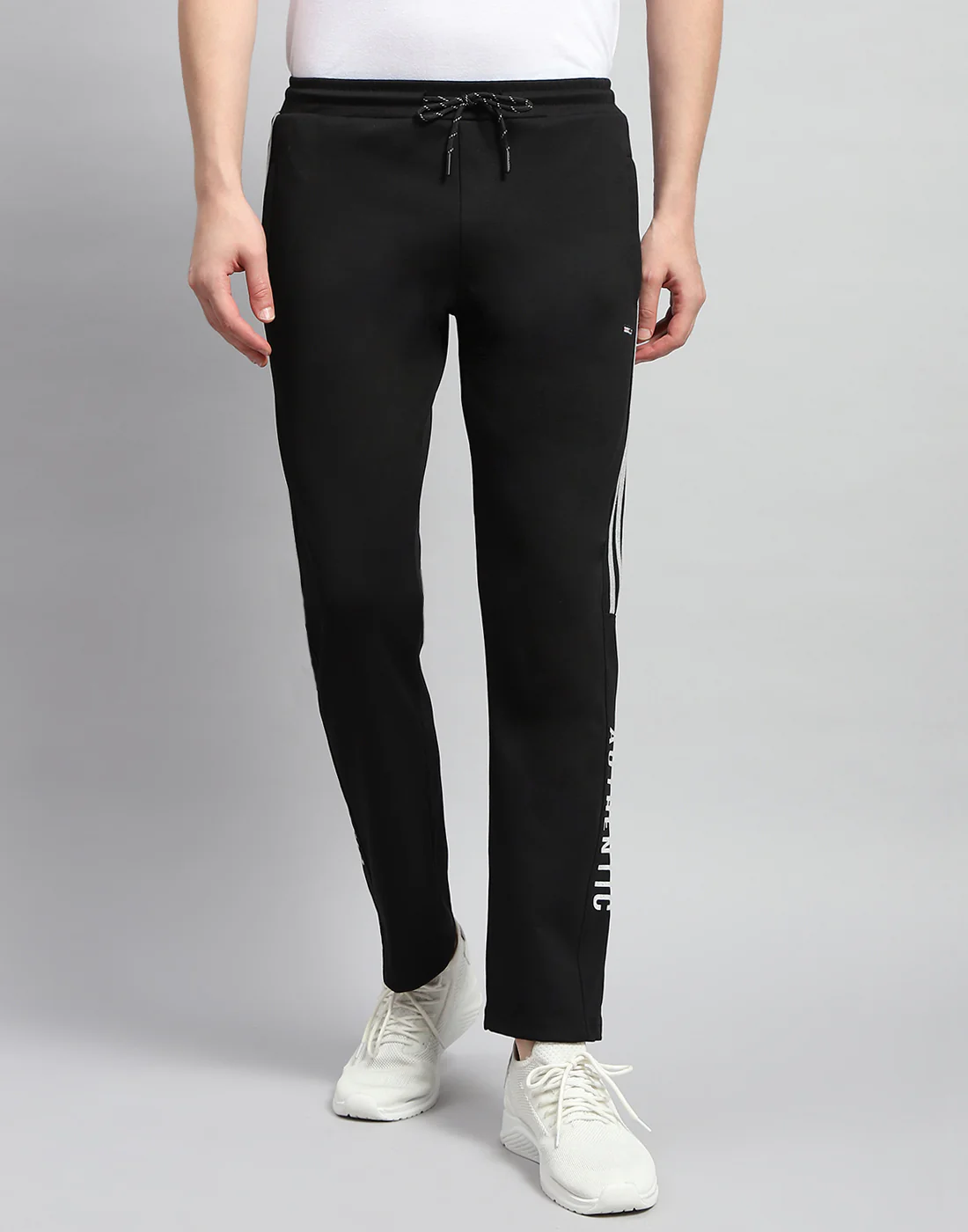 Men Black Solid Regular Fit Lower - Image 3
