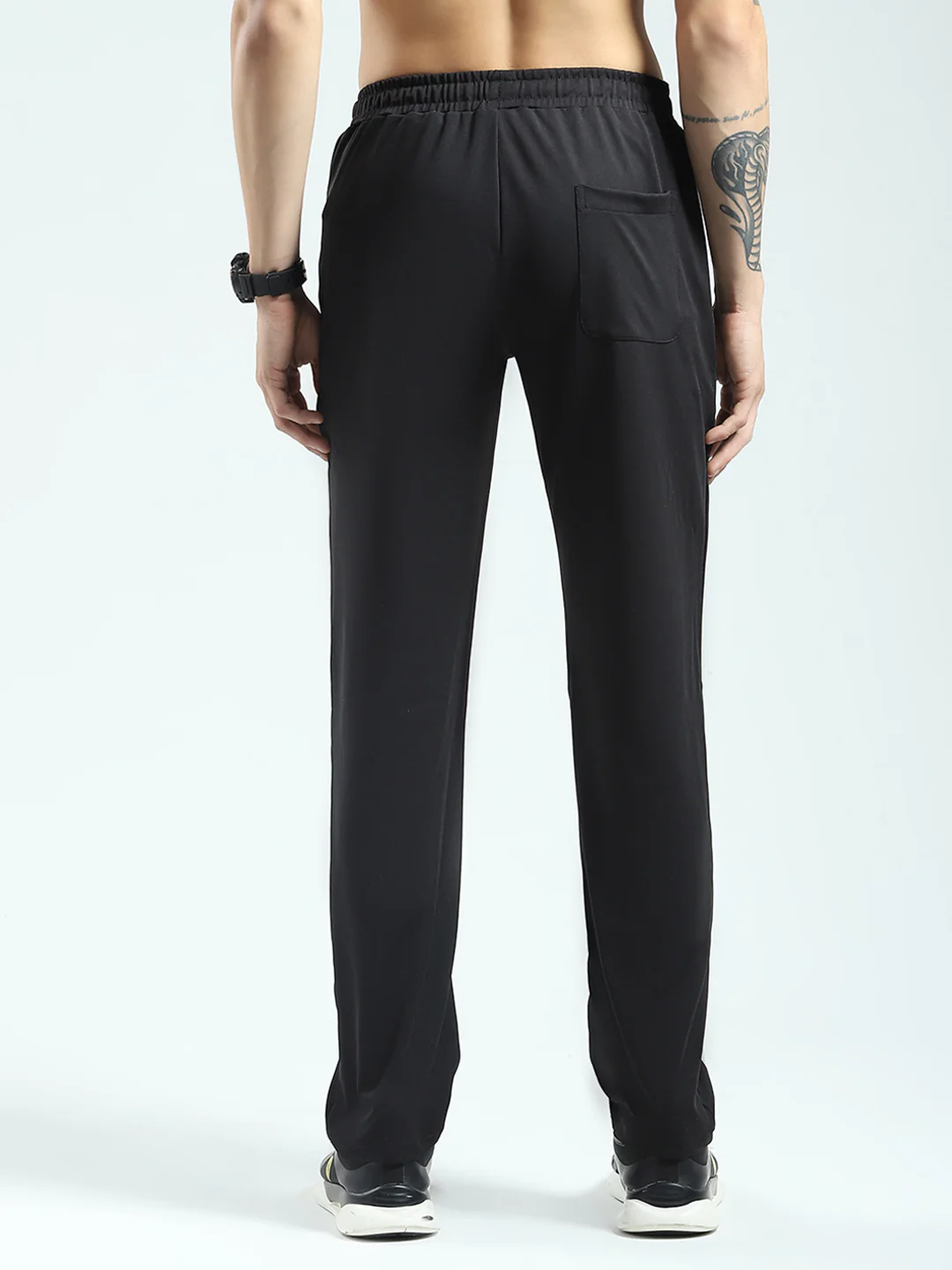 Rock.it Men Black Solid Regular Fit Lower - Image 5