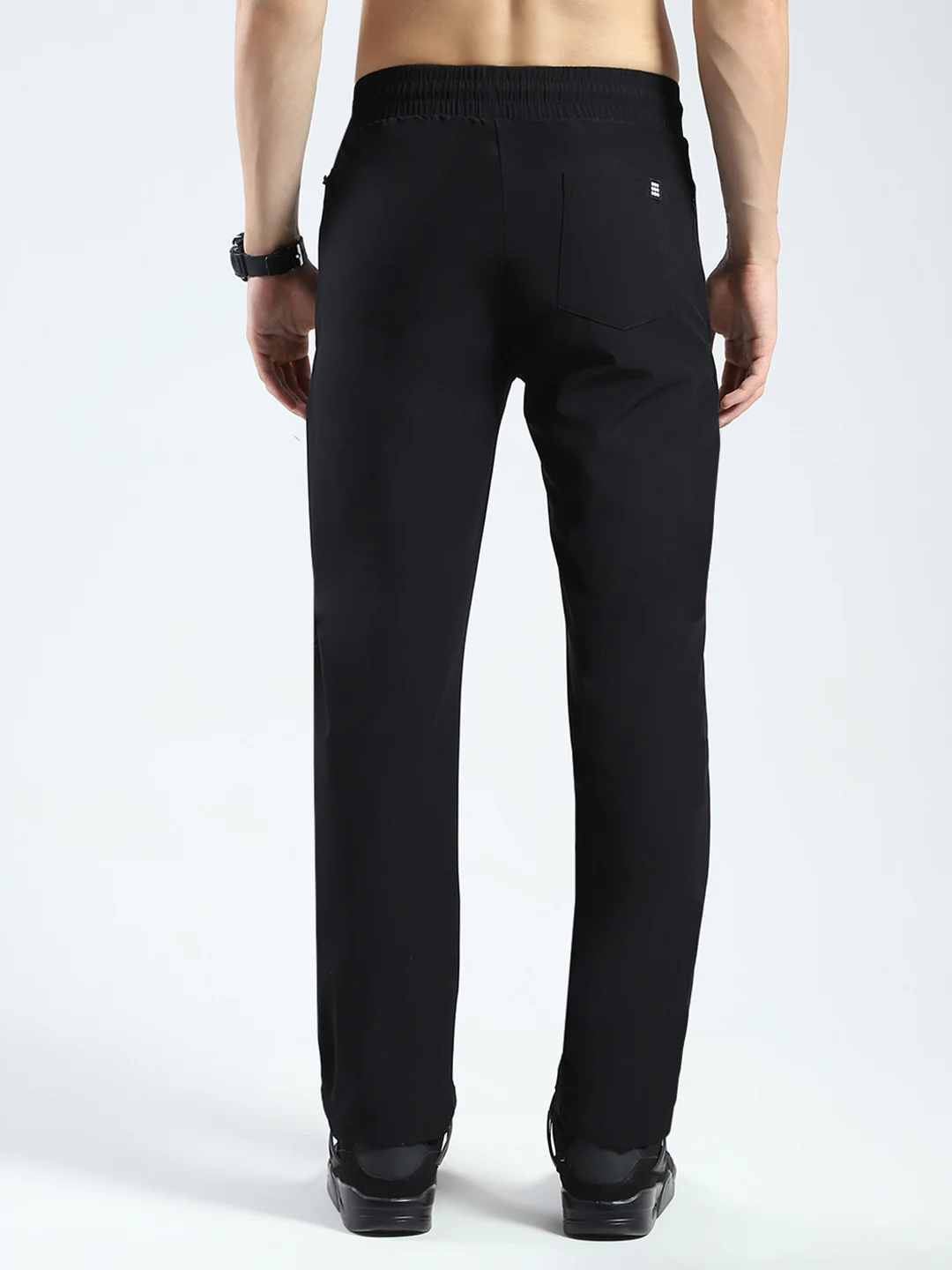 Rock.it Men Black Solid Regular Fit Lower - Image 5