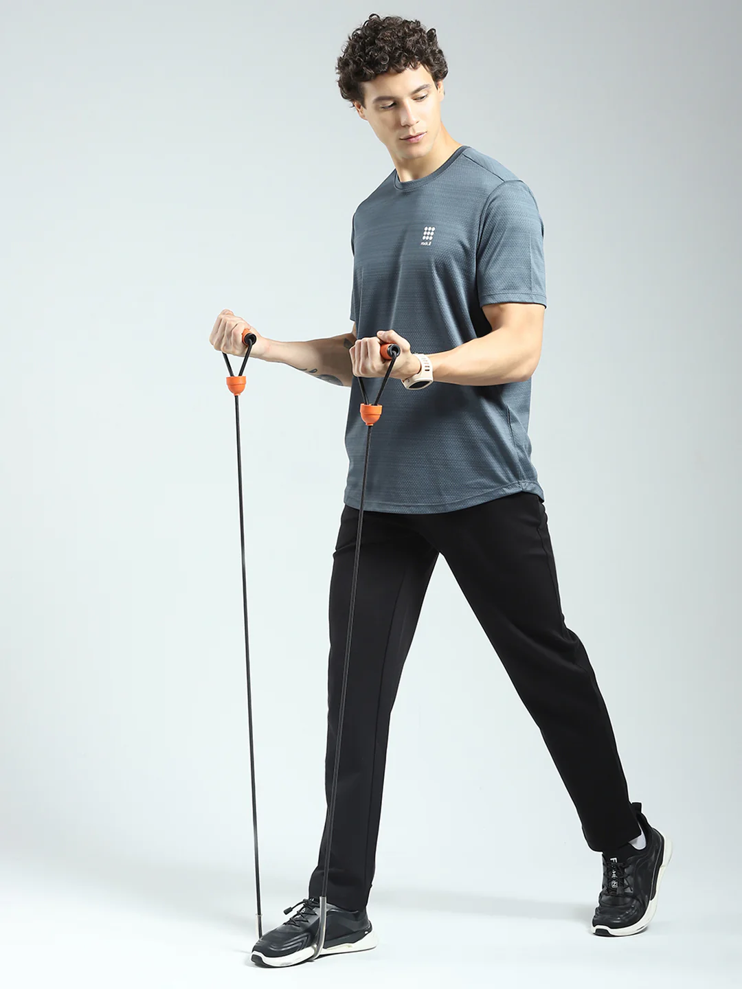 Rock.it Men Black Solid Regular Fit Lower - Image 2