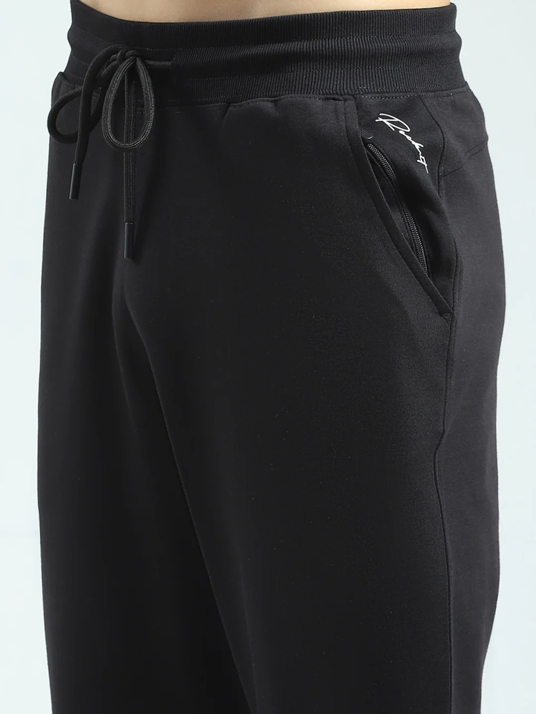 Rock.it Men Black Solid Regular Fit Lower - Image 6