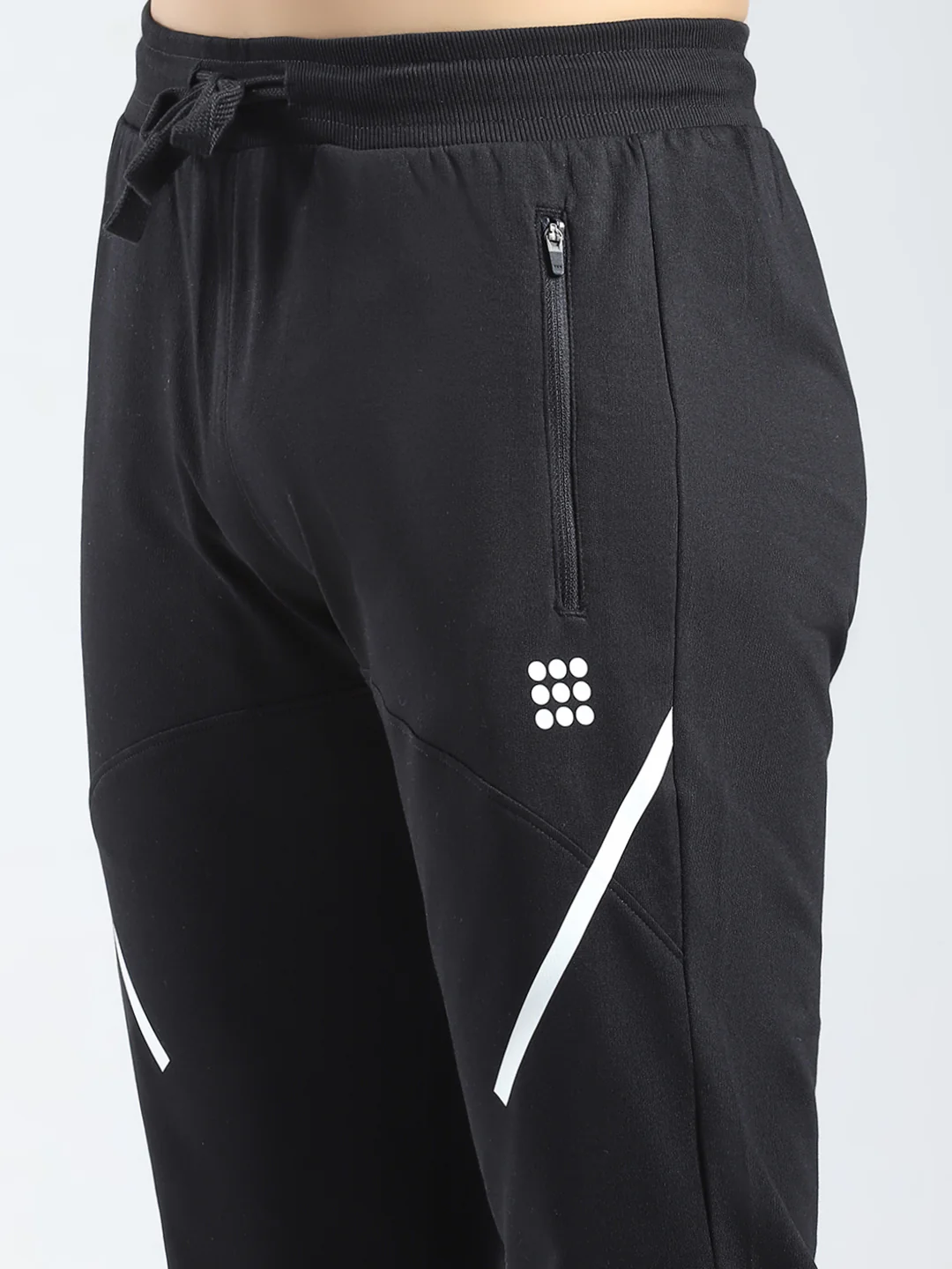 Rock.it Men Black Solid Regular Fit Lower - Image 6