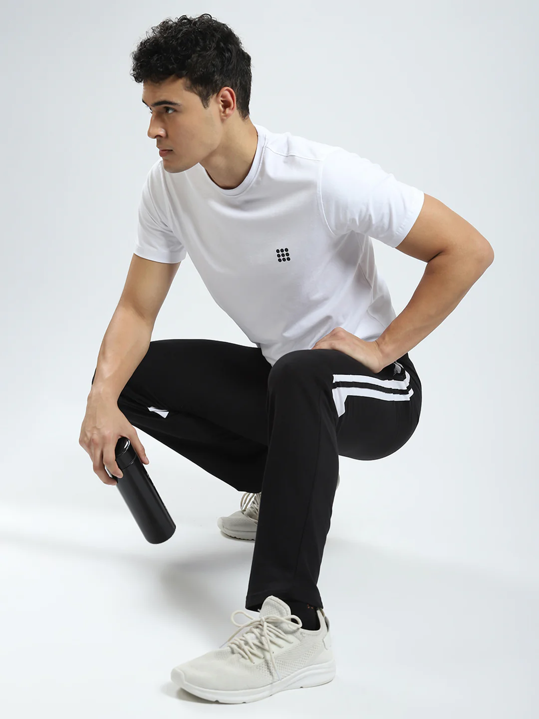 Rock.it Men Black Solid Regular Fit Lower - Image 2