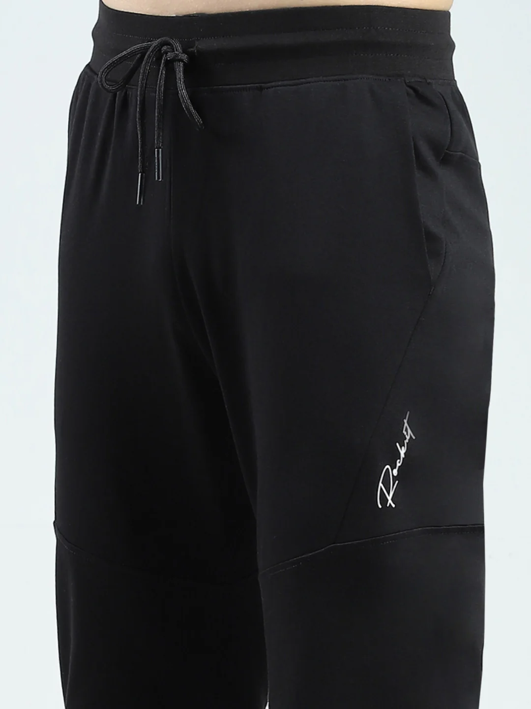 Rock.it Men Black Solid Regular Fit Lower - Image 6