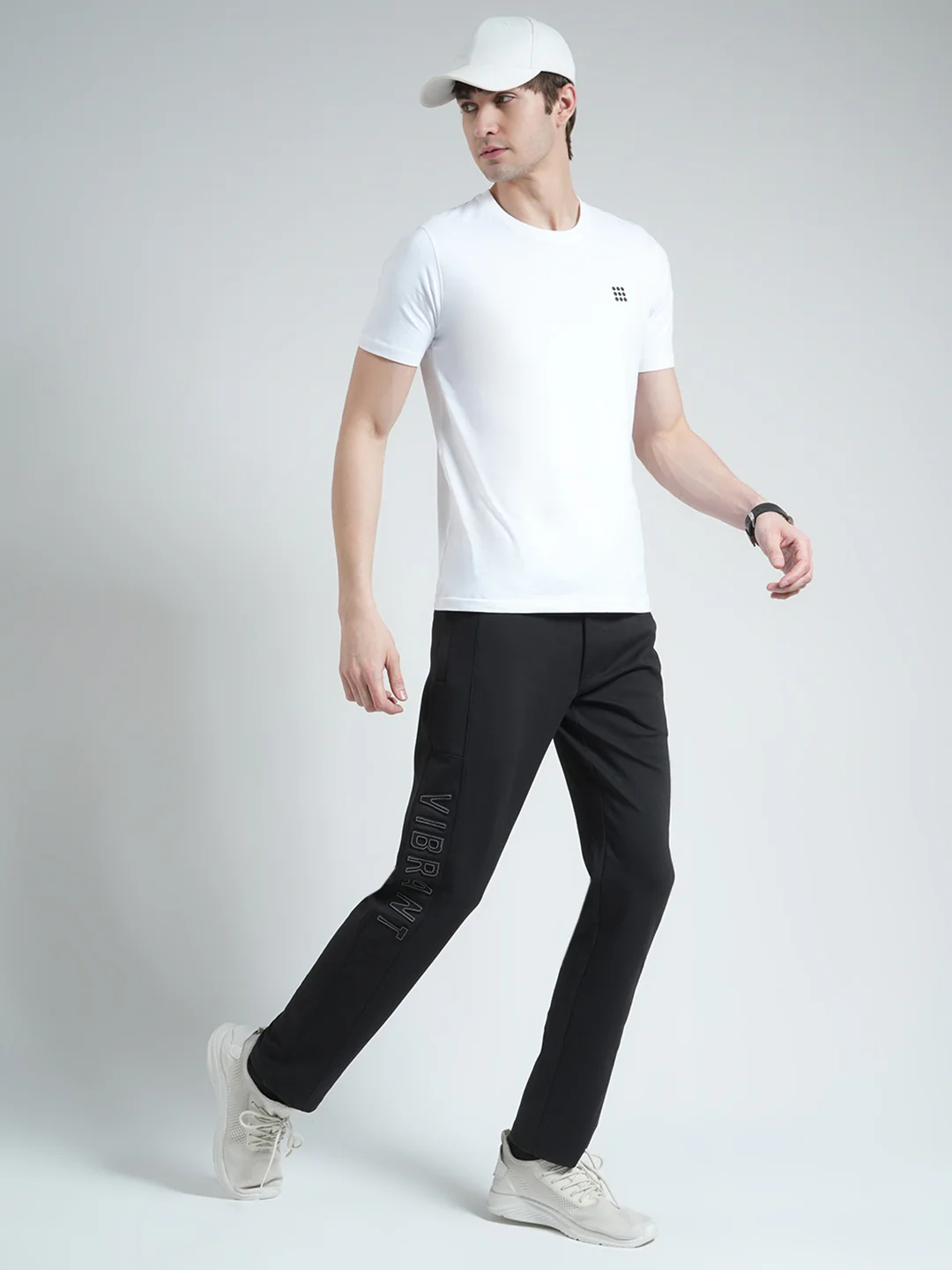 Men Black Solid Regular Fit Lower - Image 2