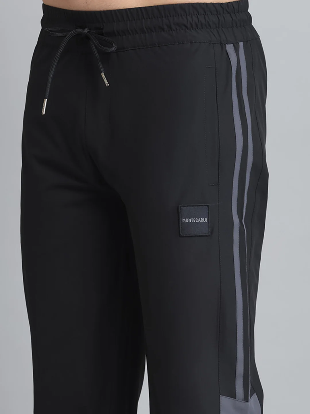 Men Black Solid Regular Fit Lower - Image 6