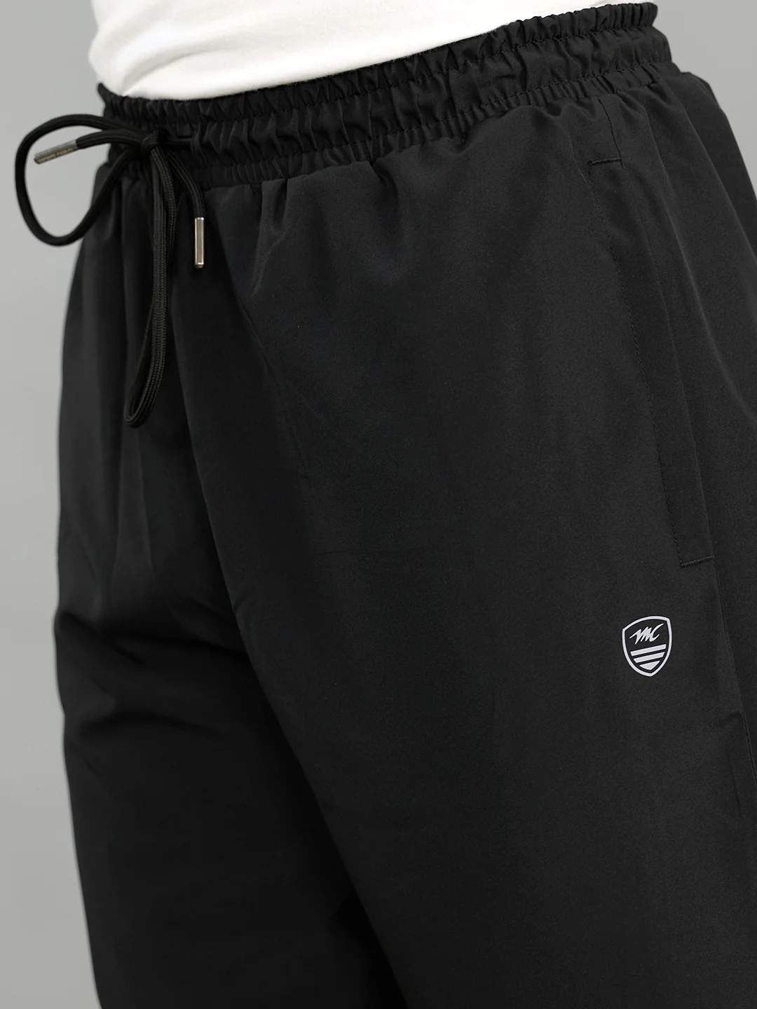 Men Black Solid Regular Fit Lower - Image 5