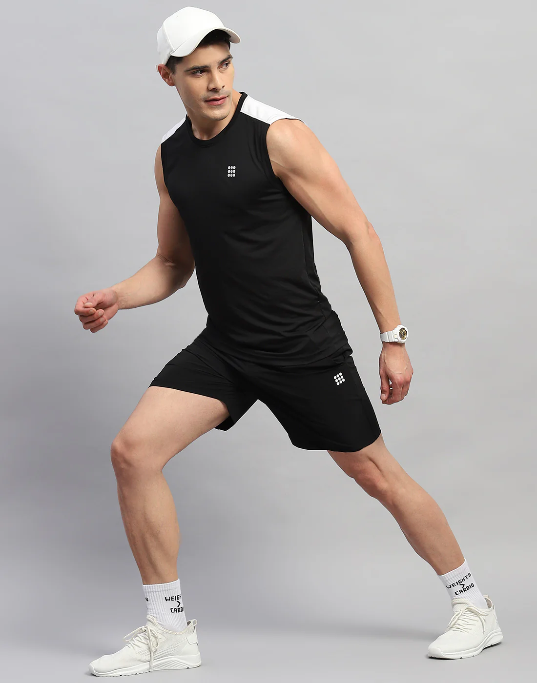 Rock.it Men Black Solid Regular Fit Short - Image 2