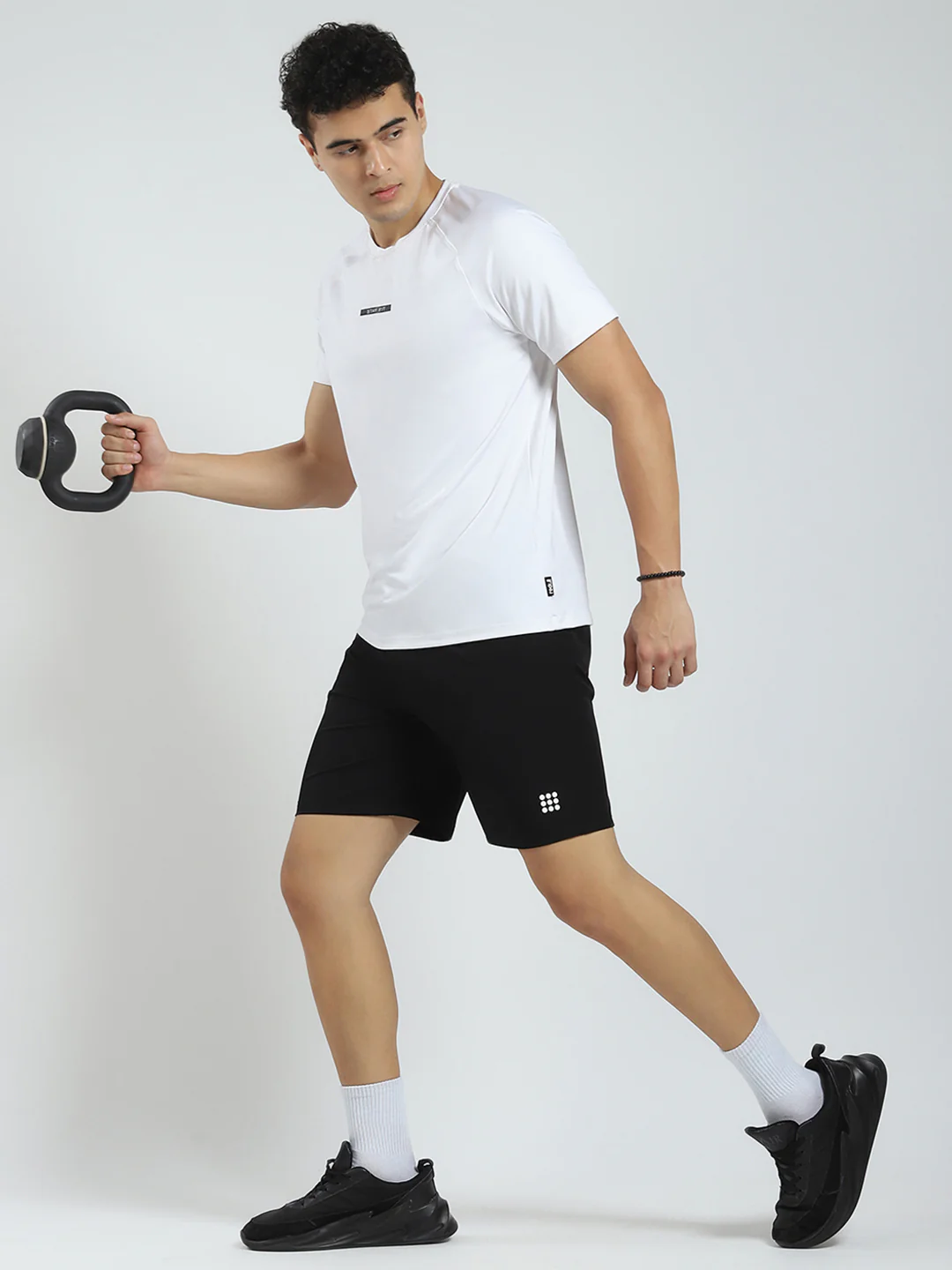 Rock.it Men Black Solid Regular Fit Short - Image 2