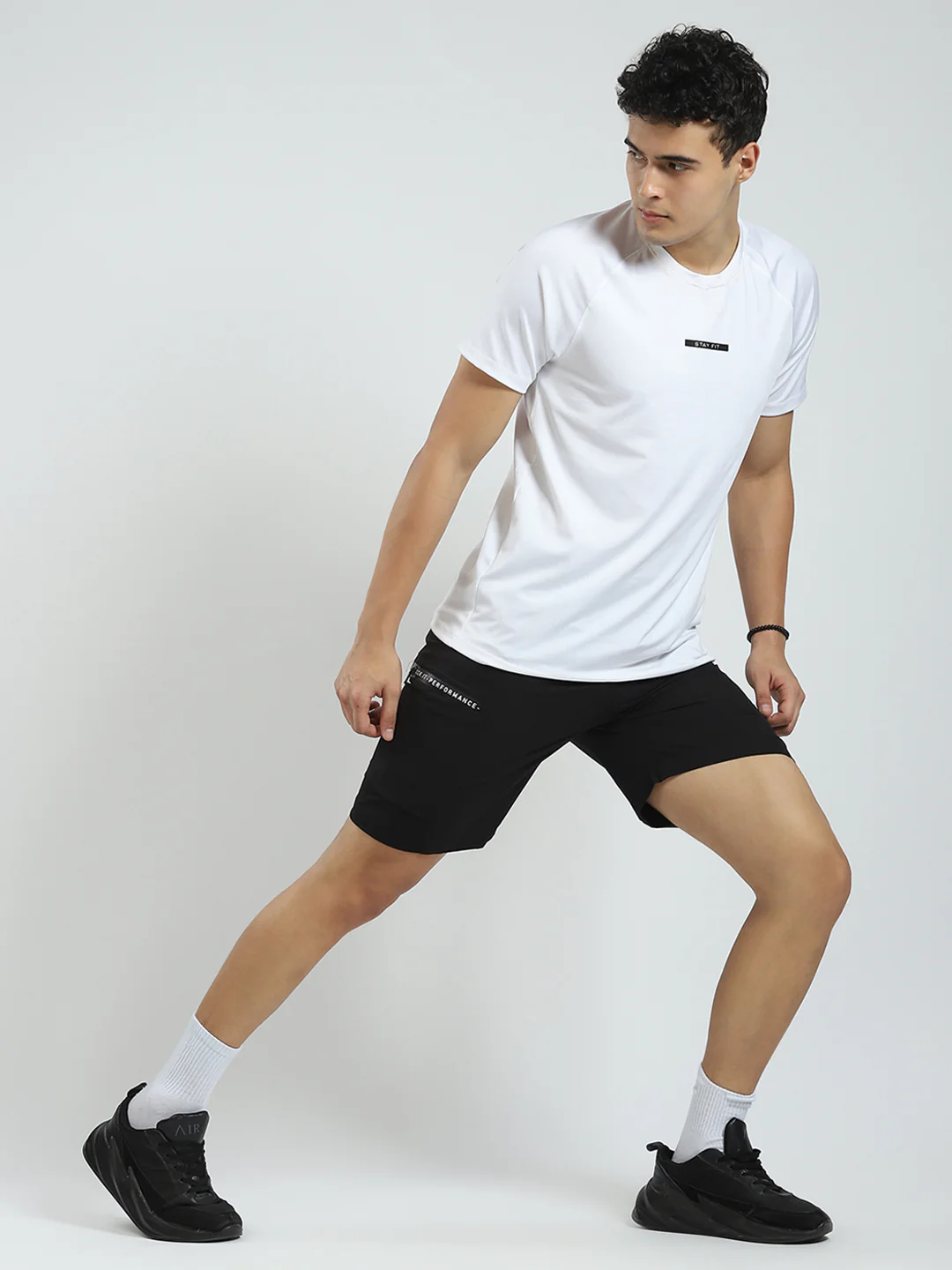 Rock.it Men Black Solid Regular Fit Short - Image 2