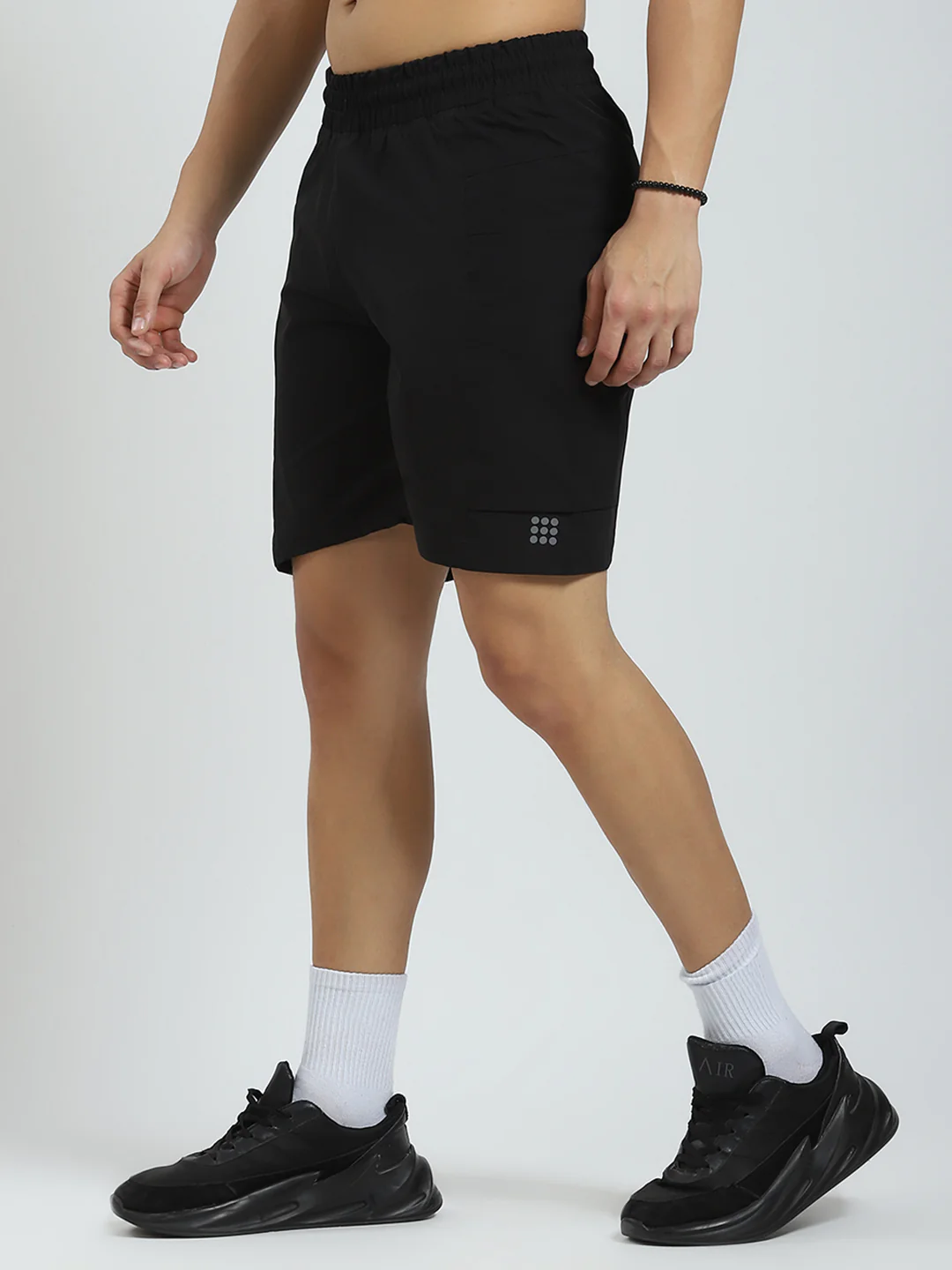 Rock.it Men Black Solid Regular Fit Short - Image 3