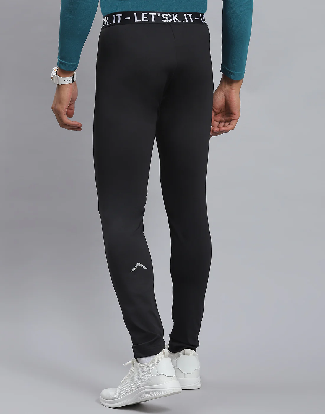 Rock.it Men Black Solid Regular Fit Tights - Image 5