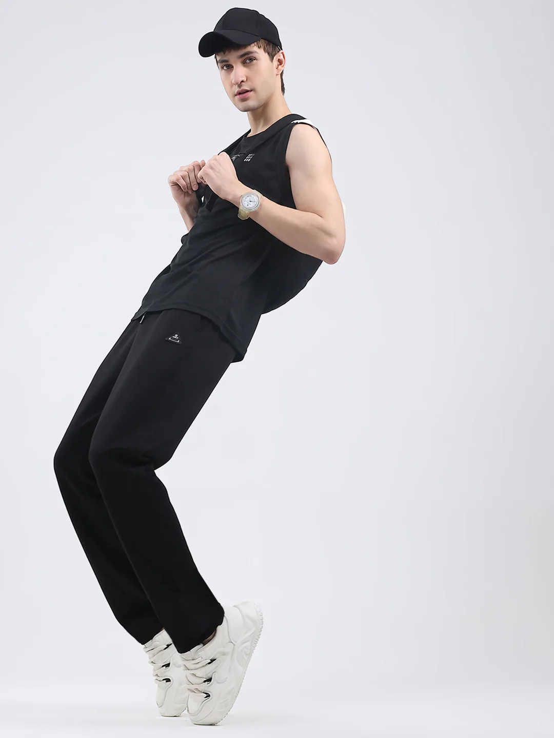 Rock.it Men Black Solid Regular Fit Winter Lower - Image 2