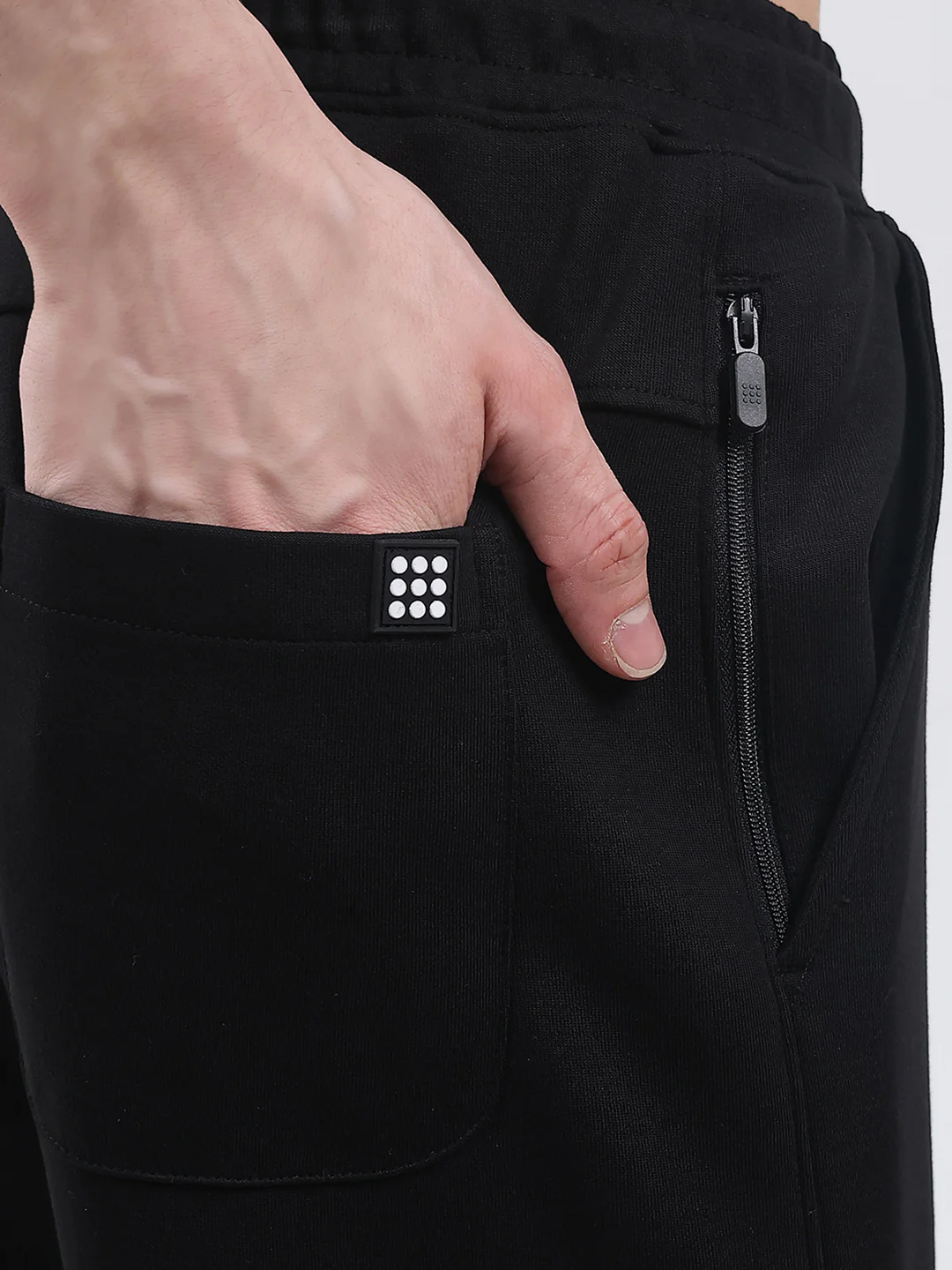 Rock.it Men Black Solid Regular Fit Winter Lower - Image 8