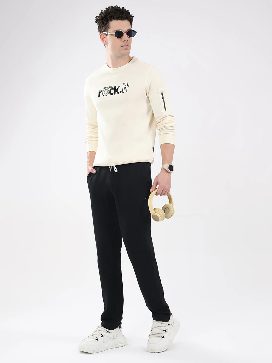 Rock.it Men Black Solid Regular Fit Winter Lower - Image 2