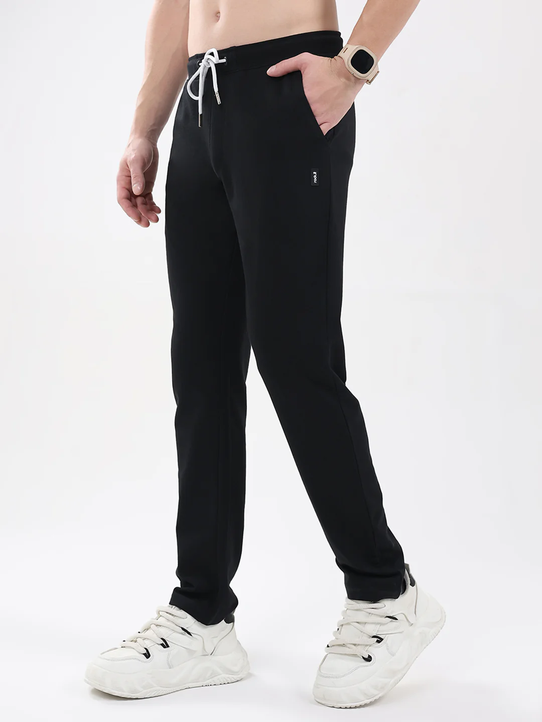 Rock.it Men Black Solid Regular Fit Winter Lower - Image 3