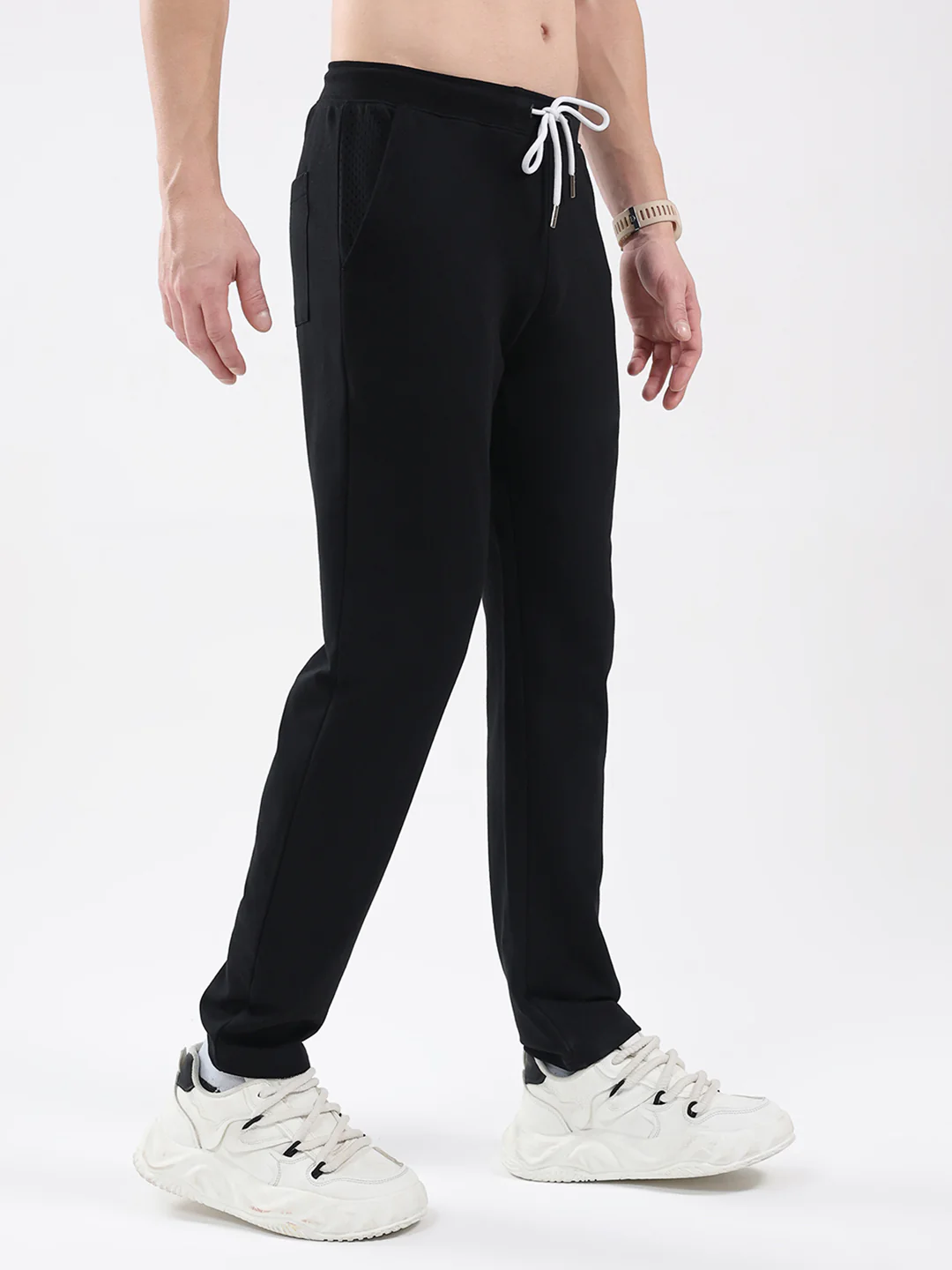 Rock.it Men Black Solid Regular Fit Winter Lower - Image 4