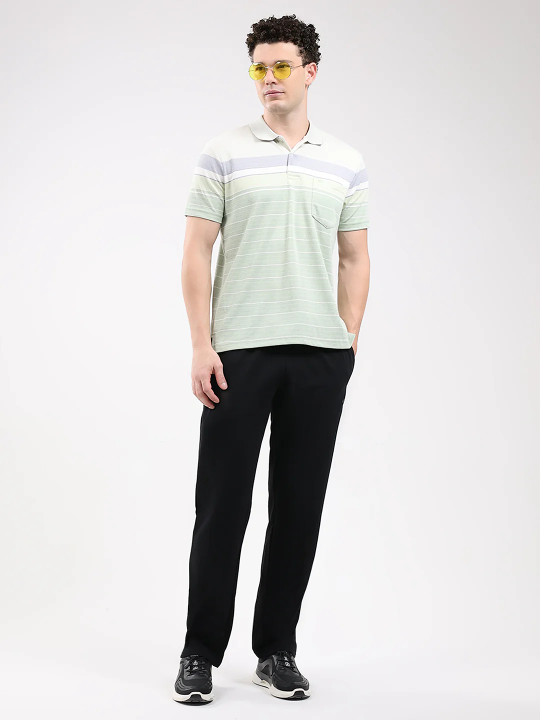 Men Black Solid Regular Fit Winter Lower - Image 2