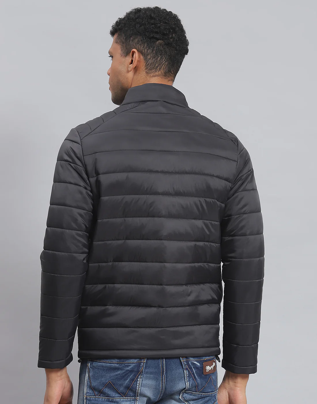 Rock.it Men Black Solid Stand Collar Full Sleeve Jacket - Image 5