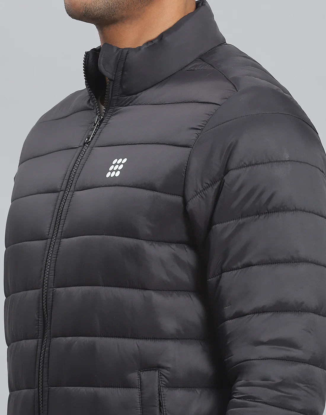 Rock.it Men Black Solid Stand Collar Full Sleeve Jacket - Image 6