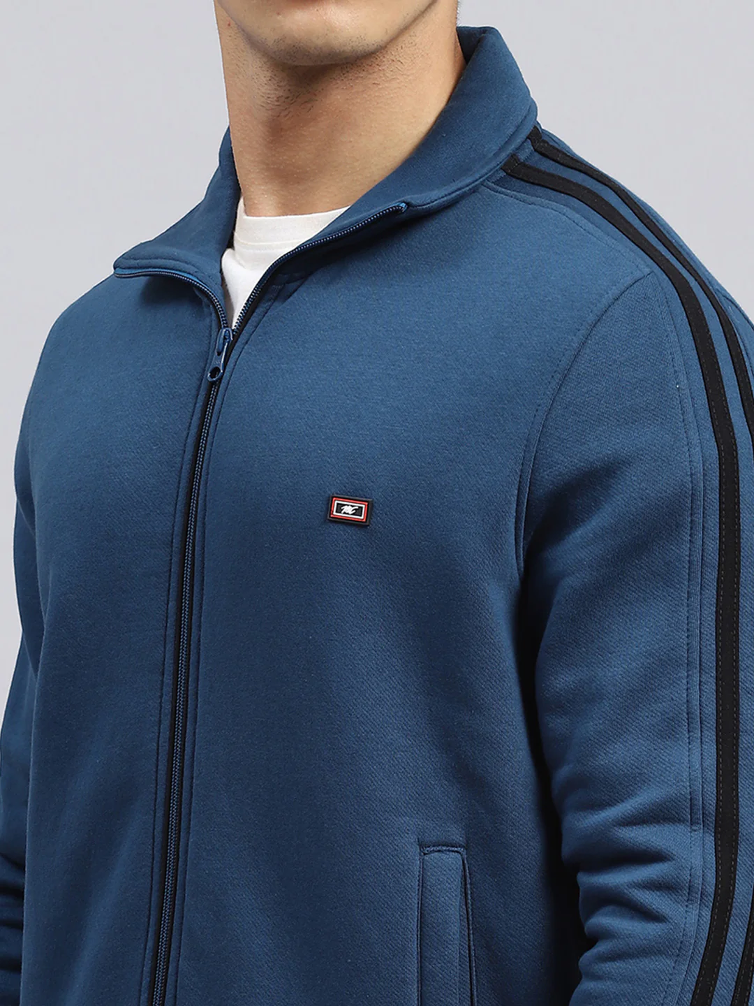 Men Blue Plain Tracksuit - Image 6