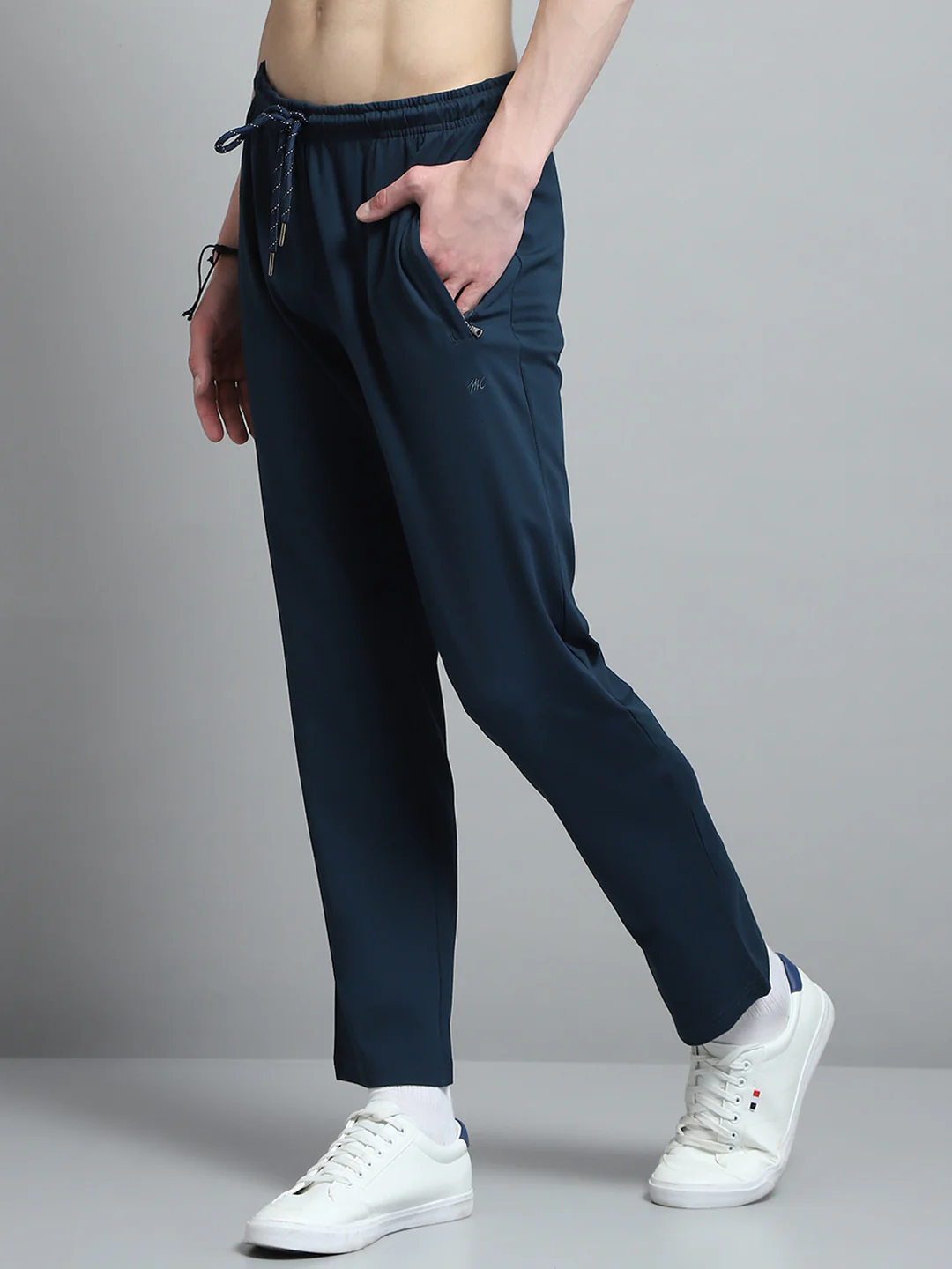 Men Blue Printed Collar Half Sleeve Lower Set - Image 6