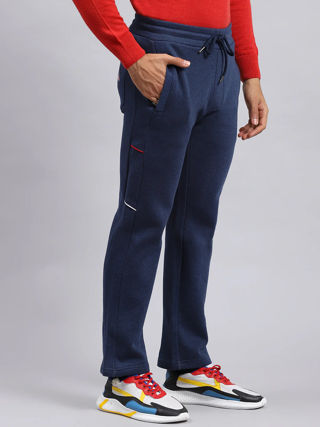 Men Blue Printed Winter Lower - Image 3