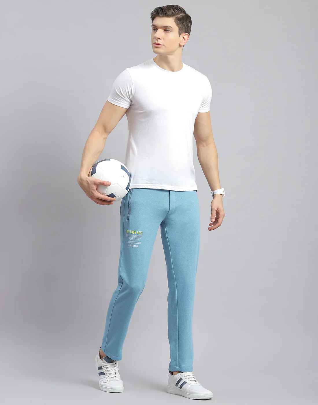 Men Blue Printed Regular Fit Winter Lower - Image 2