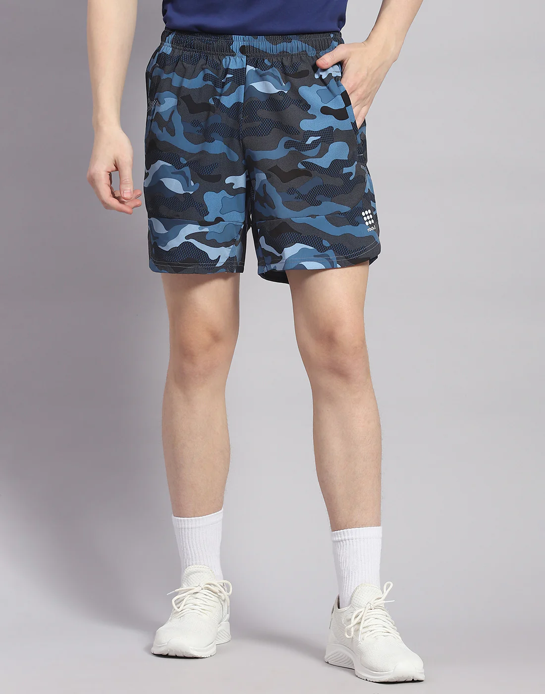 Rock.it Men Blue Printed Short - Image 3