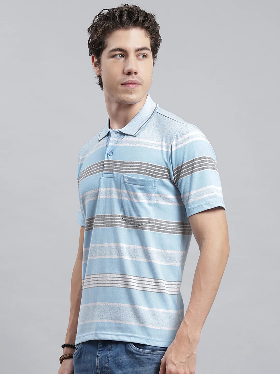 Men Blue Printed T-Shirt - Image 4