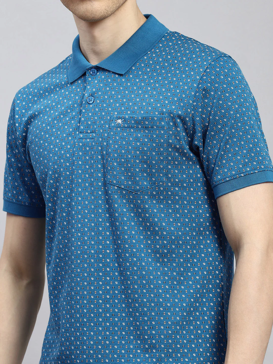 Men Blue Printed T-Shirt - Image 6