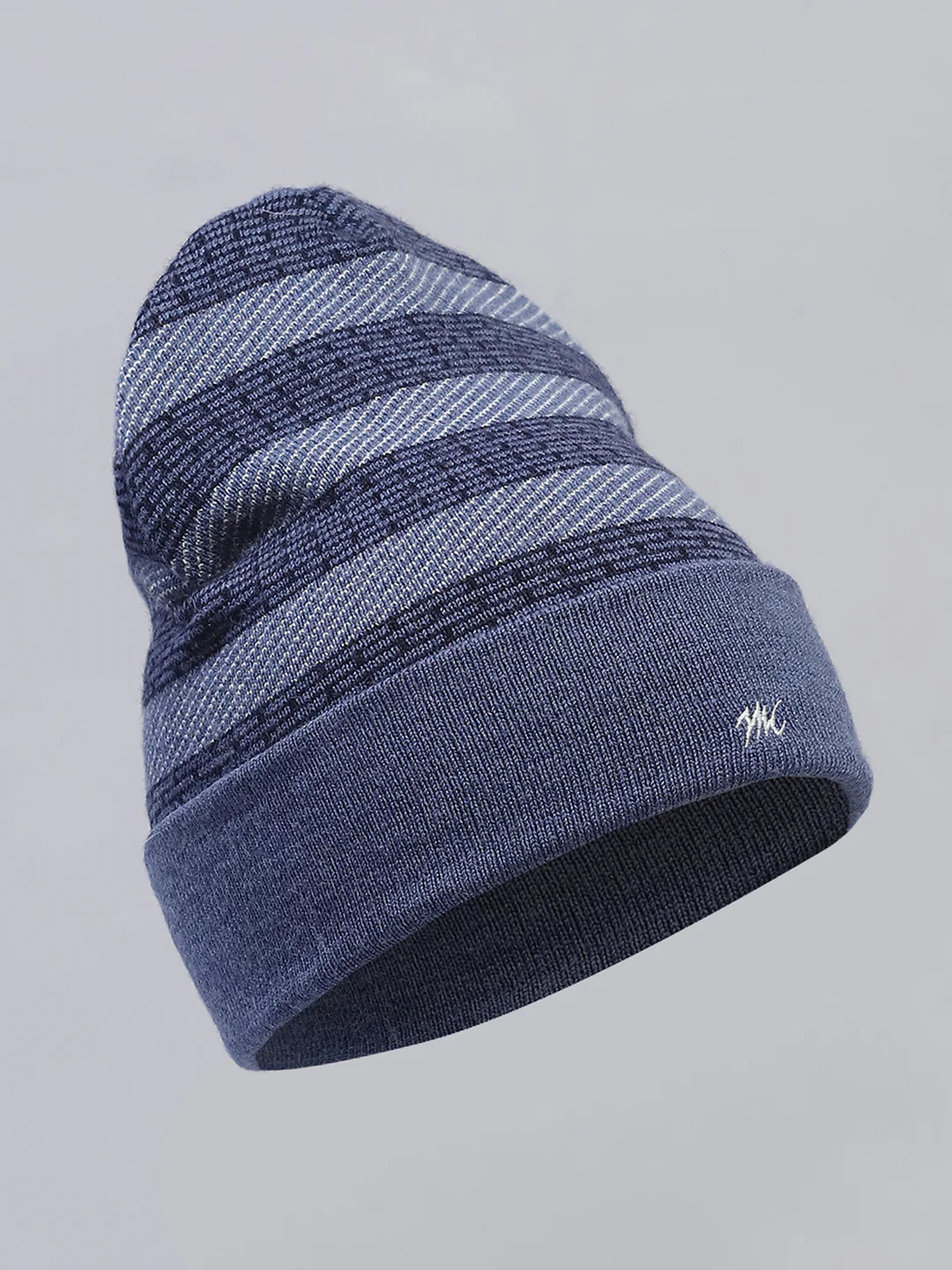 Men Blue Self Design Cap - Image 5