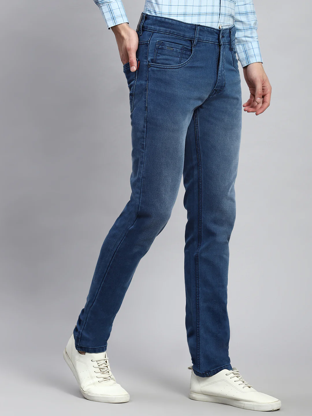Men Blue Skinny Fit Denim - Image 3