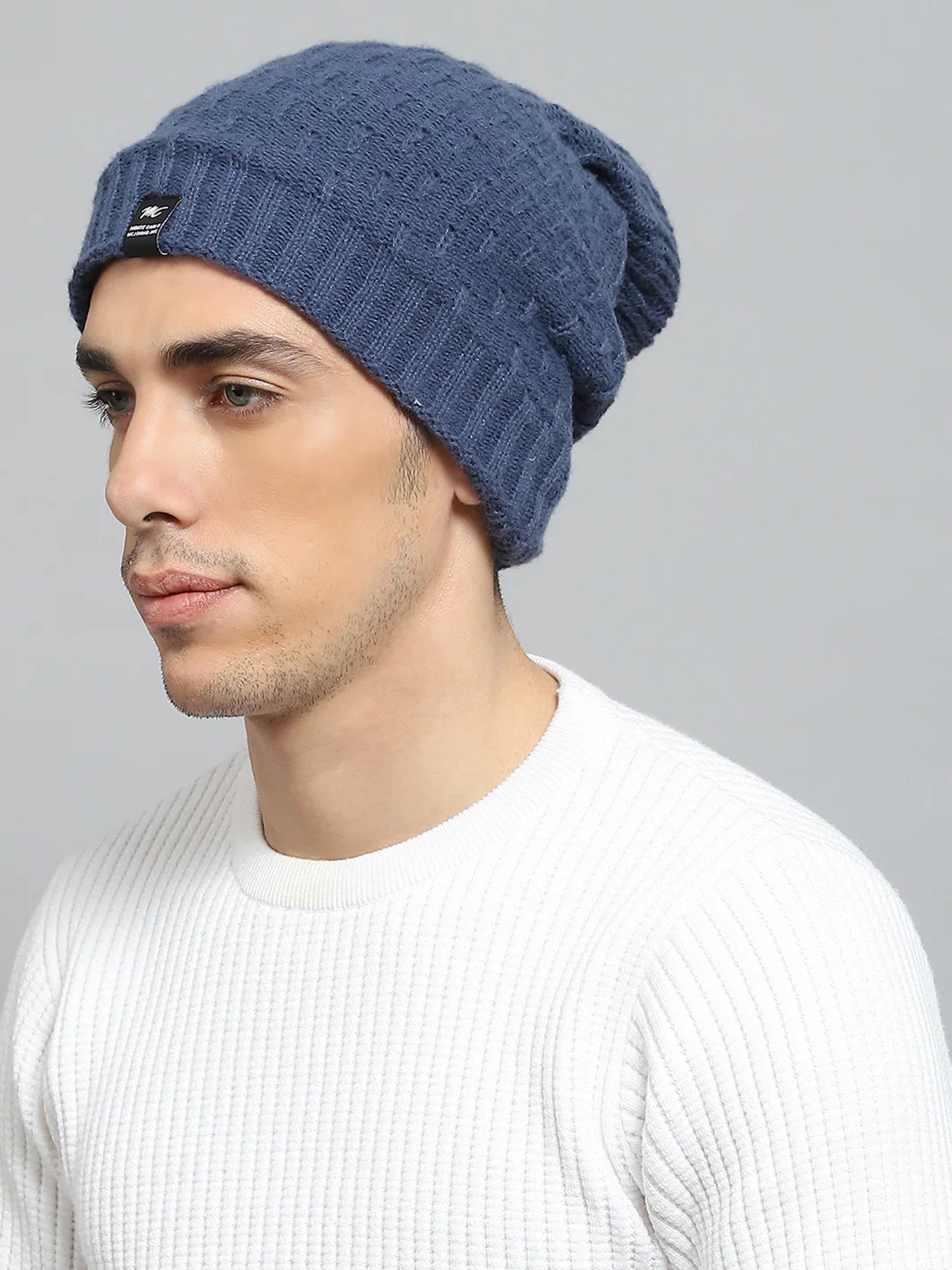 Men Blue Solid Cap - Image 3
