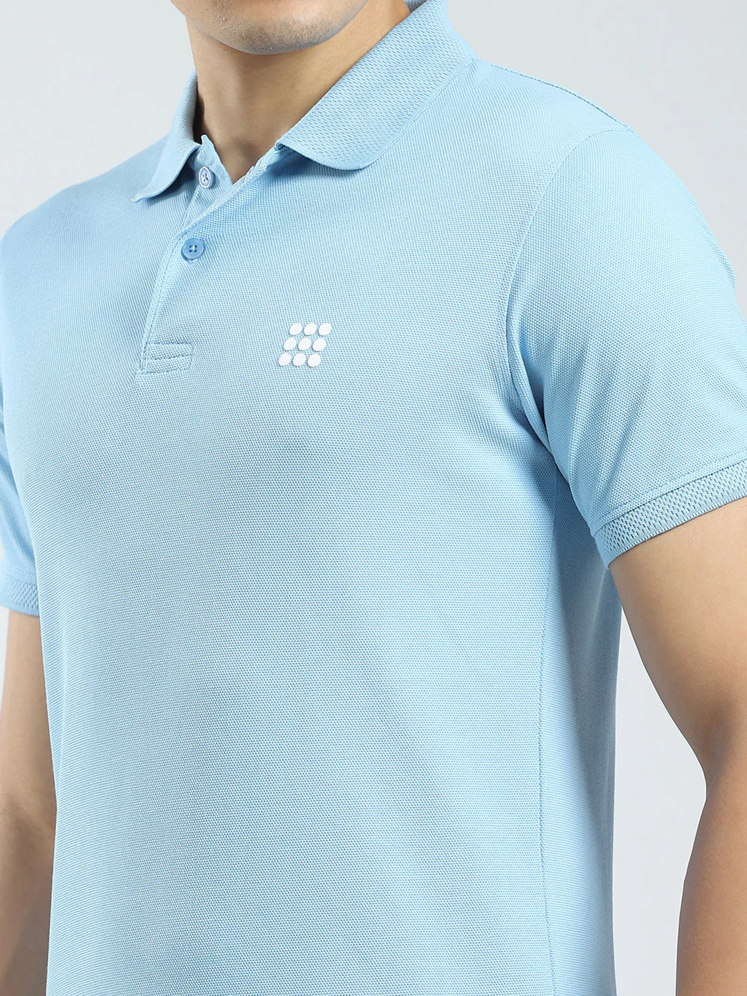 Rock.it Men Blue Solid Collar Half Sleeve T-Shirt - Image 7