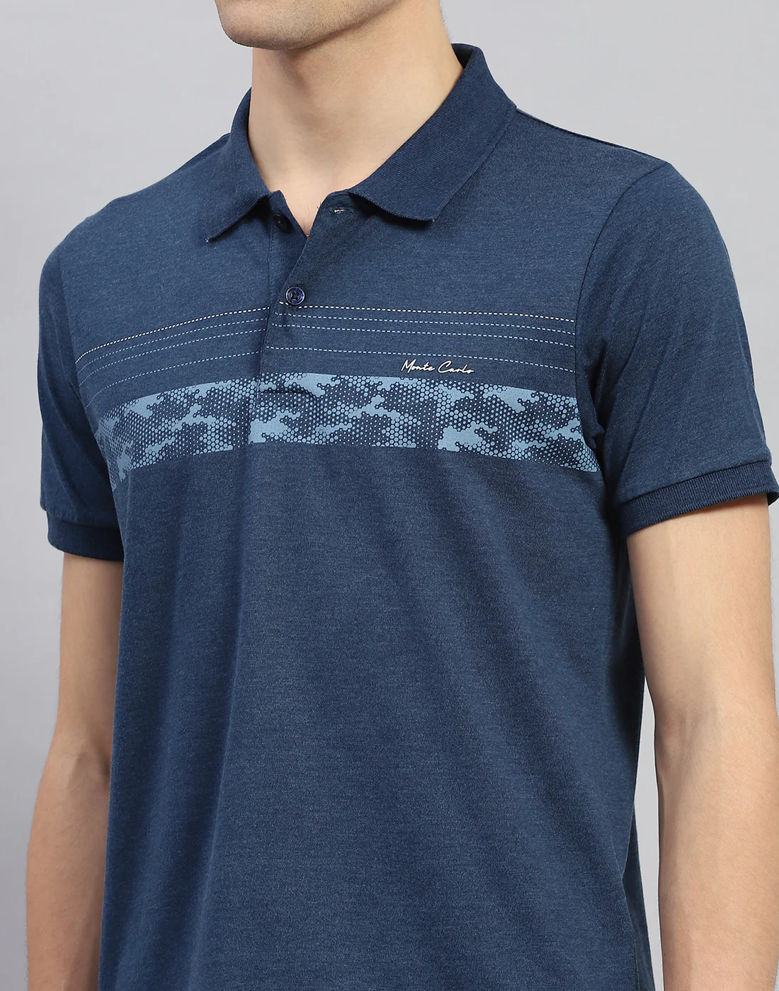 Men Blue Solid  Half Sleeve Lower Set - Image 6