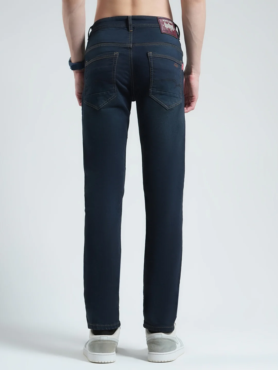 Men Blue Solid Skinny Fit Denim - Image 5