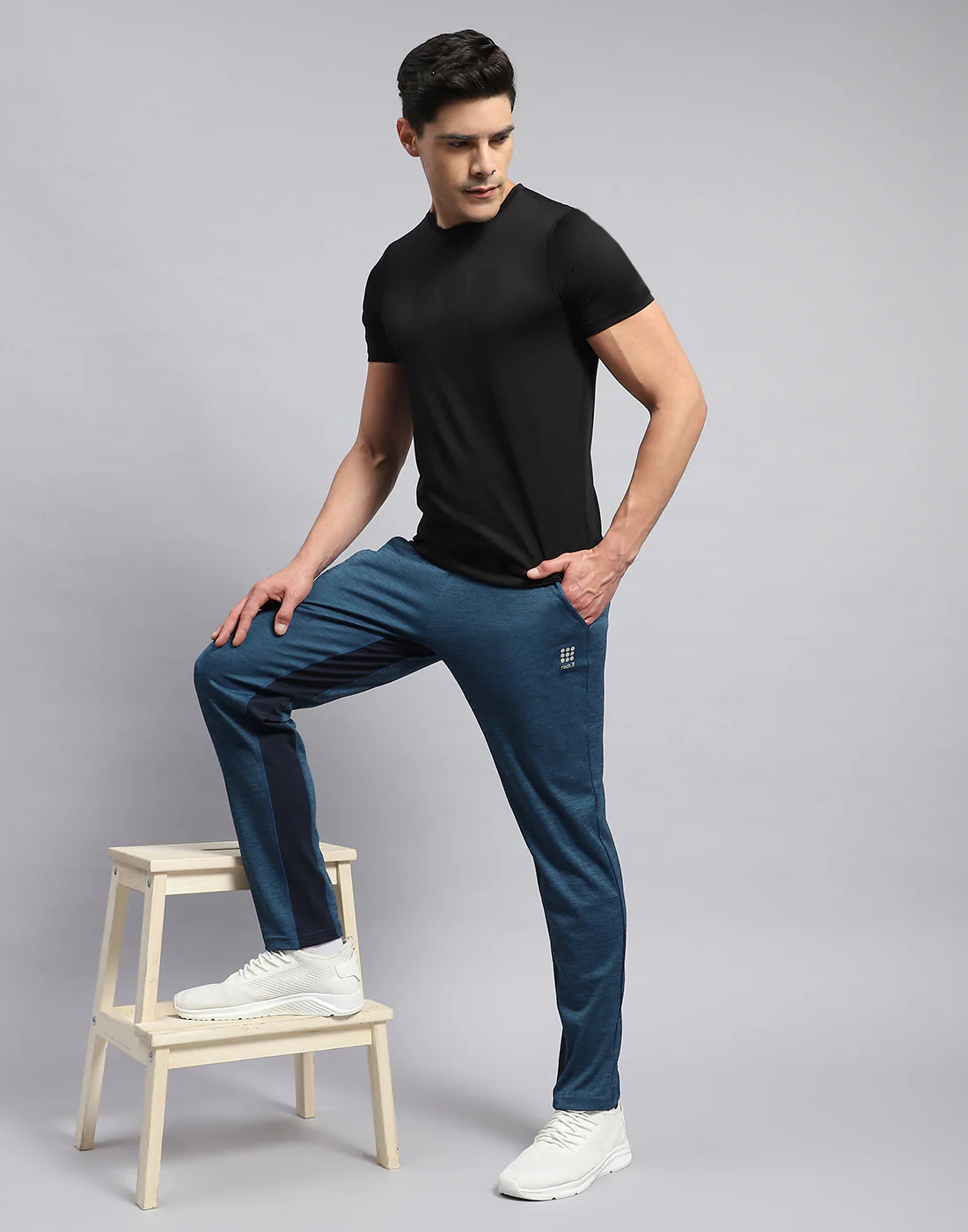 Rock.it Men Blue Solid Regular Fit Lower - Image 2