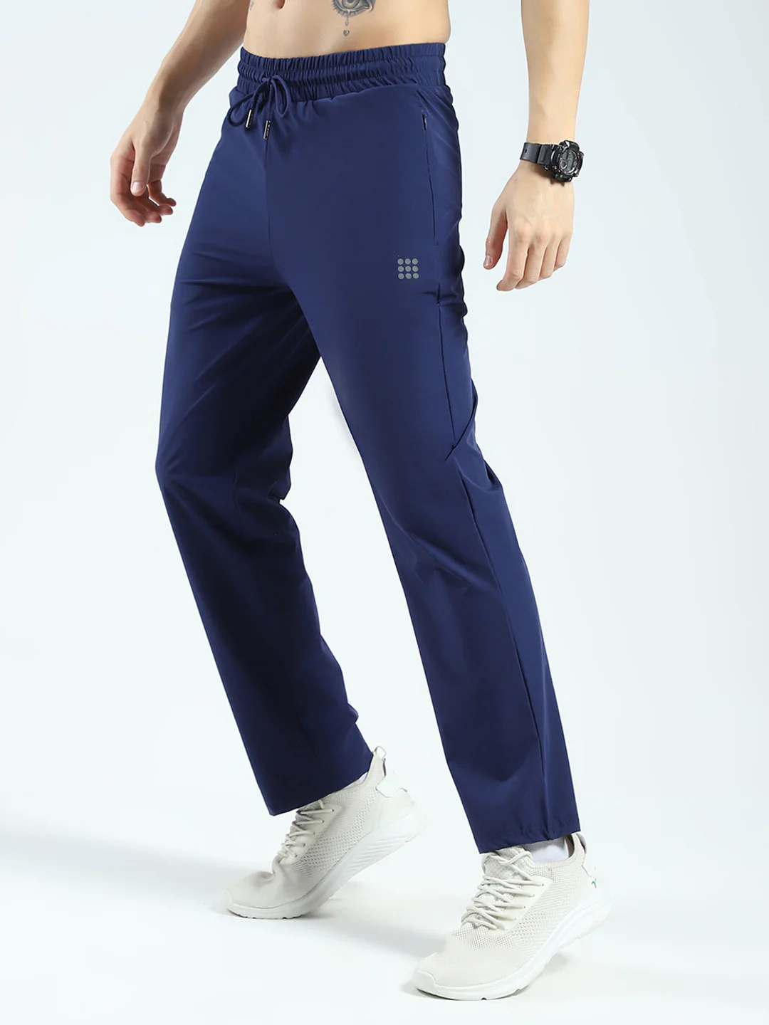 Rock.it Men Blue Solid Regular Fit Lower - Image 3