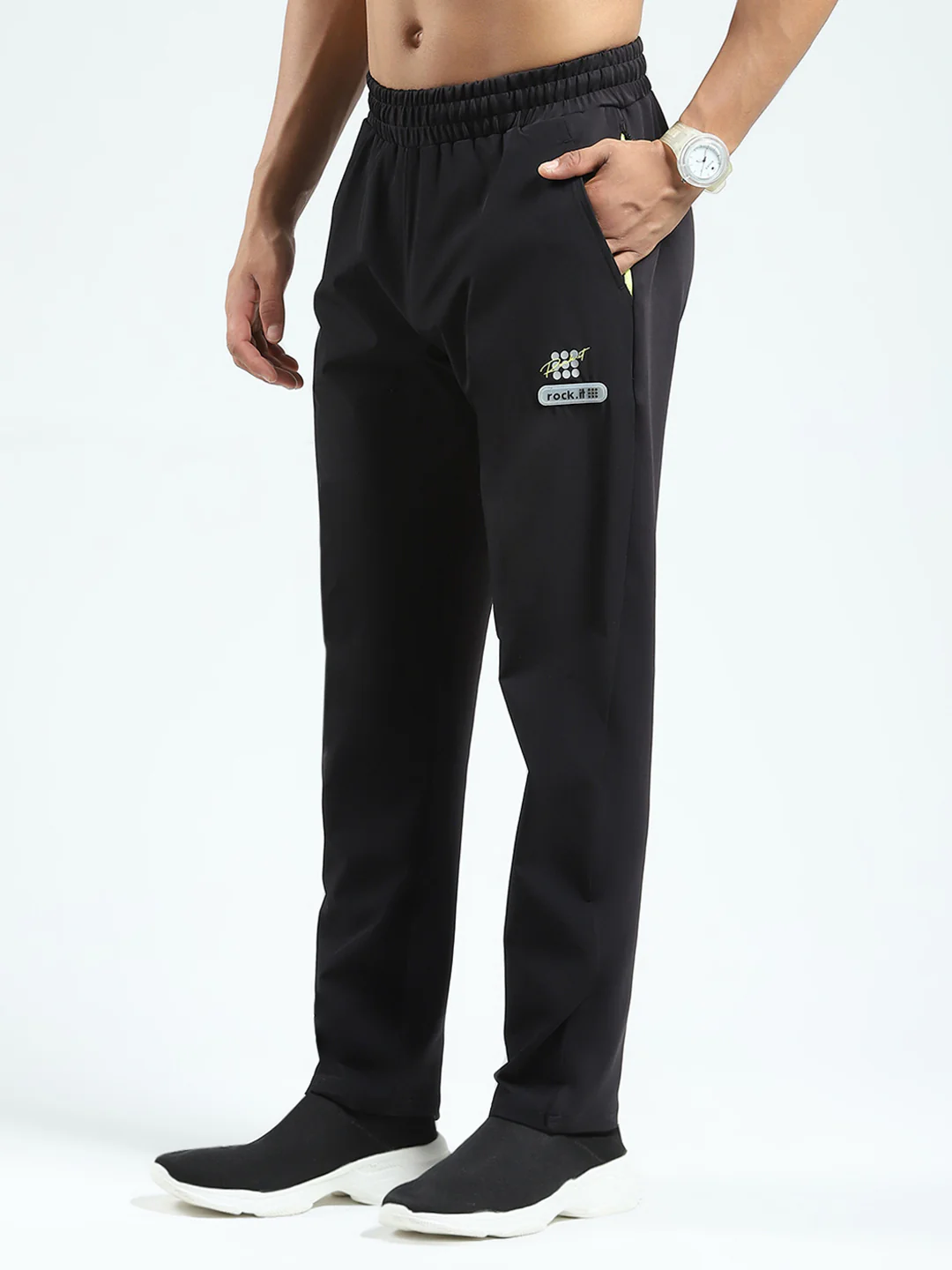 Rock.it Men Blue Solid Regular Fit Lower - Image 3