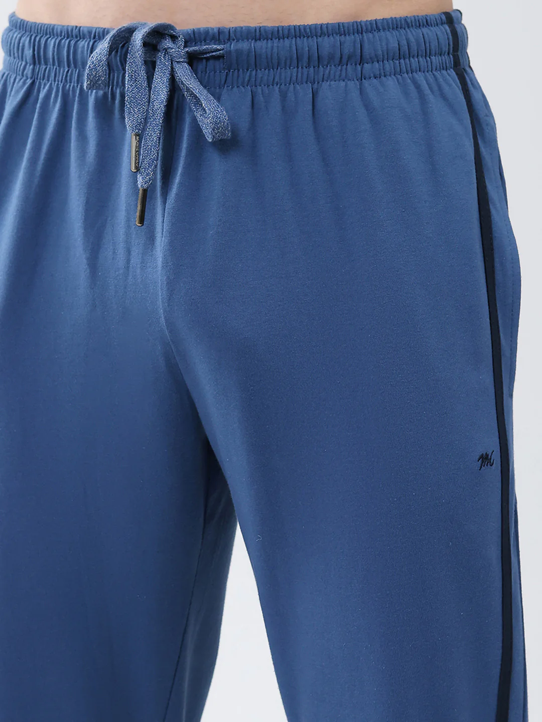 Men Blue Solid Regular Fit Lower - Image 6
